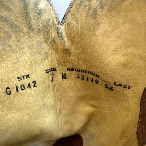 Corral G1042 Womens Studded Inlay 7M Brown Leather Inlay Snip Toe Western Boot - Picture 16 of 16